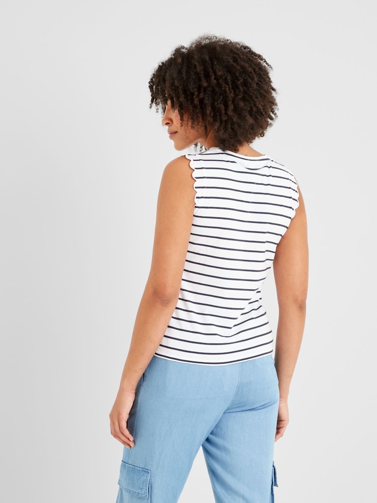 Tog 24 White Womens Katie 100% Cotton Vest - Image 3 of 6