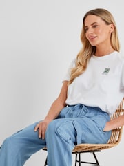 Tog 24 White Womens Respect 100% Cotton T-Shirt - Image 4 of 5