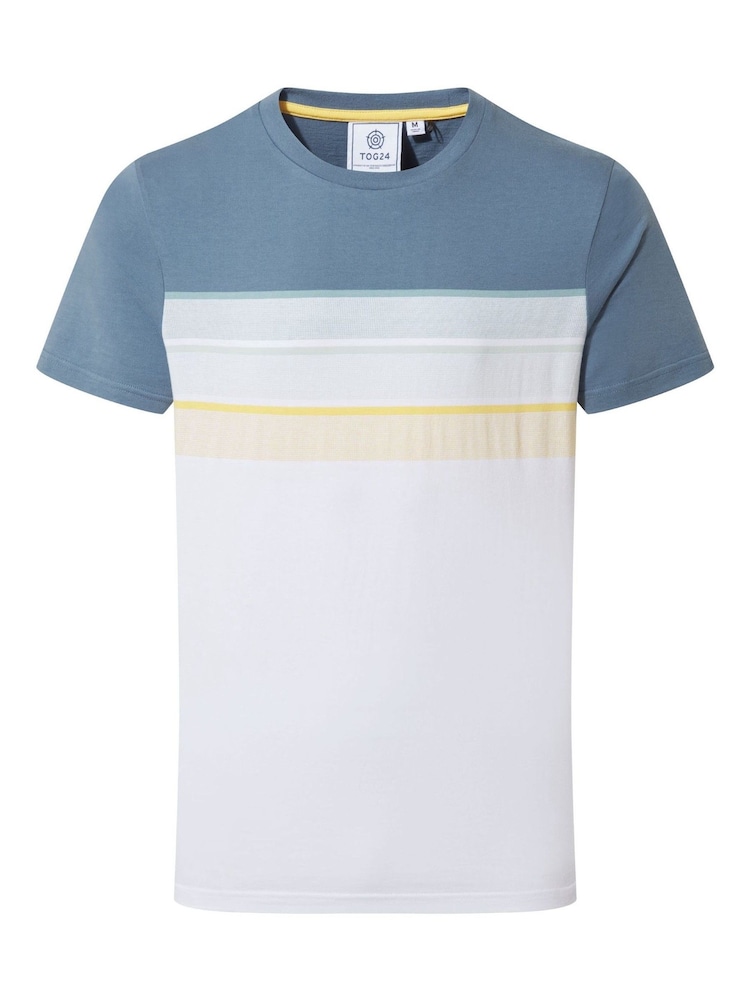 Tog 24 Blue Mens Blaxhall 100% Cotton T-Shirt - Image 7 of 7