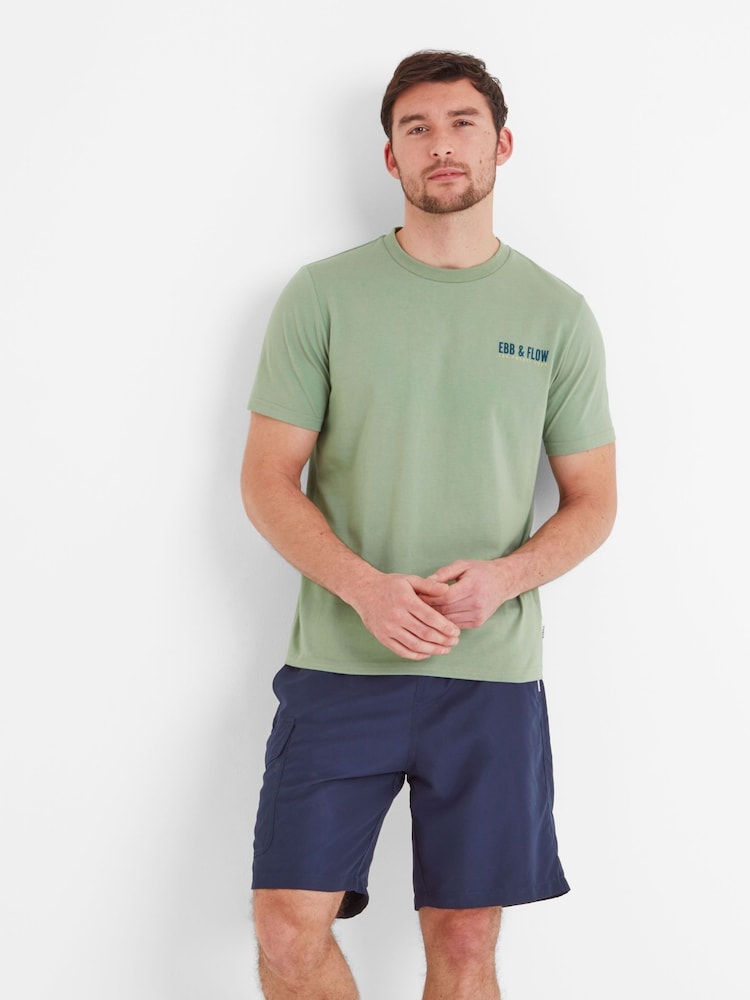 Tog 24 Green Mens Novick 100% Cotton T-Shirt - Image 2 of 5