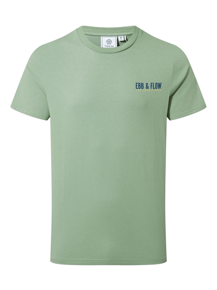 Tog 24 Green Mens Novick 100% Cotton T-Shirt - Image 5 of 5