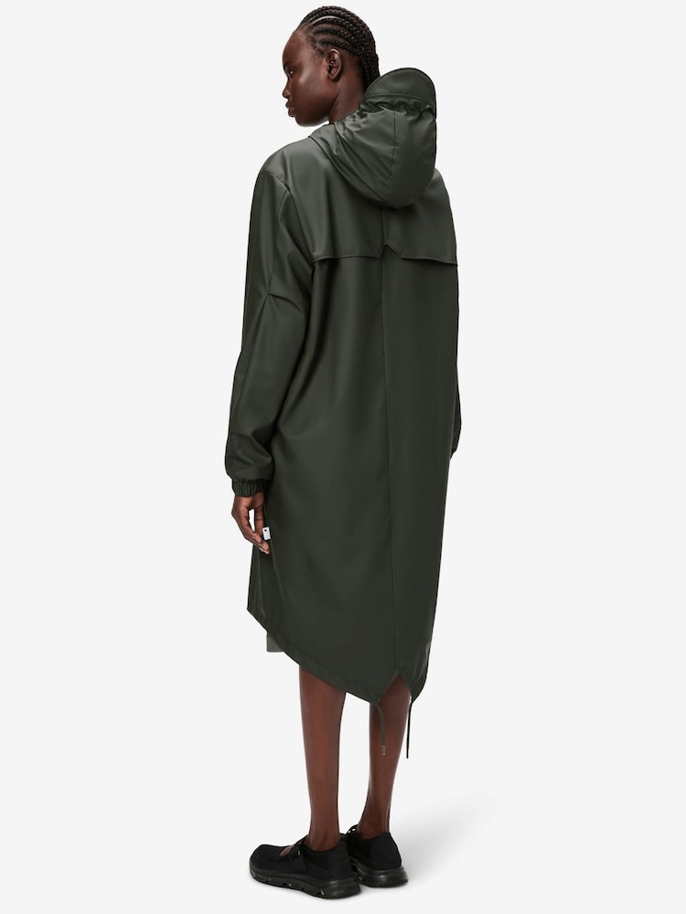 Rains Green Fishtail Voděodolná bunda Parka - Obrázek 2 z 5
