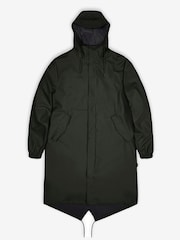 Rains Green Fishtail Voděodolná bunda Parka - Obrázek 5 z 5