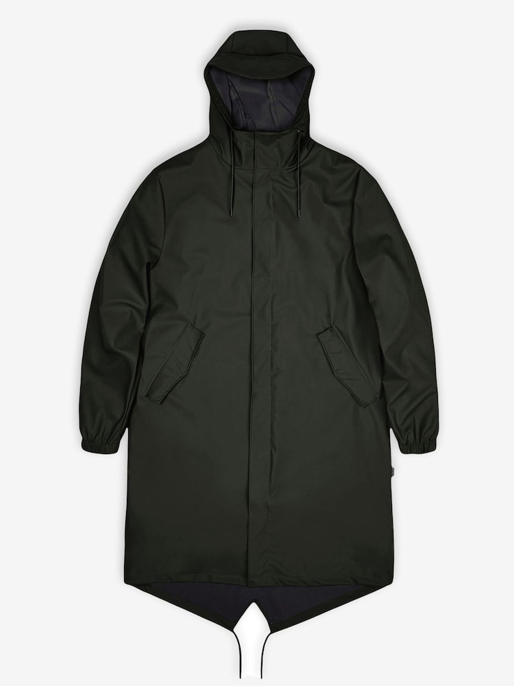 Rains Green Fishtail Voděodolná bunda Parka - Obrázek 5 z 5