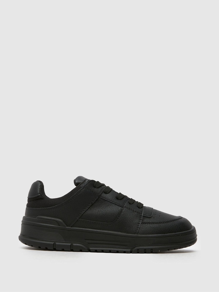 Schuh Machinery Lace Up Black Shoes - Image 1 of 4
