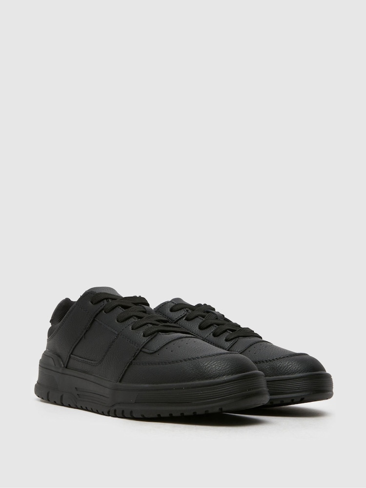 Schuh Machinery Lace Up Black Shoes - Image 2 of 4