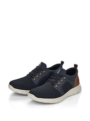 Rieker Mens Blue Elasticated Shoes - Image 3 of 6