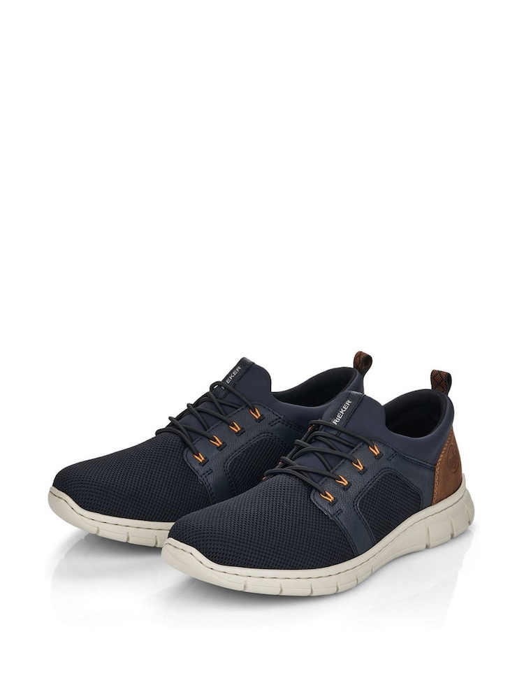 Rieker Mens Blue Elasticated Shoes - Image 3 of 6