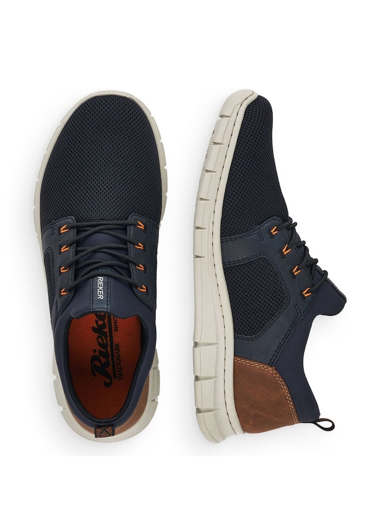 Rieker Mens Blue Elasticated Shoes - Image 4 of 6