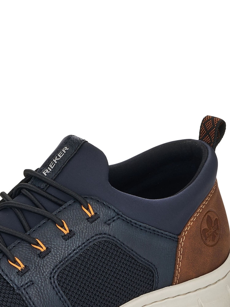 Rieker Mens Blue Elasticated Shoes - Image 5 of 6