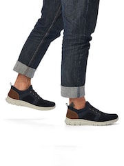 Rieker Mens Blue Elasticated Shoes - Image 6 of 6