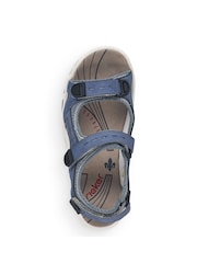 Rieker Womens Blue Hook & Loop Sandals - Image 1 of 3
