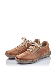 Rieker Mens Zipper Brown Shoes - Image 4 of 7