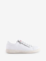 Rieker Womens Zipper White Shoes - Image 1 of 1