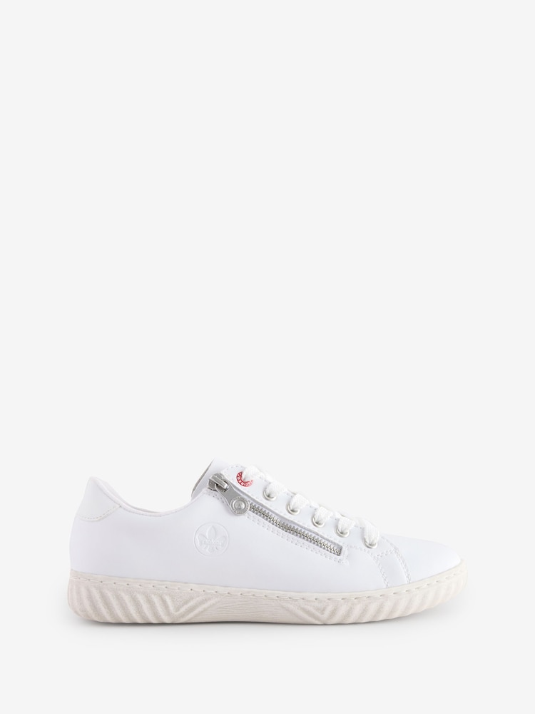 Rieker Womens Zipper White Shoes - Image 1 of 1