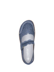 Rieker Womens Blue Hook & Loop Shoes - Image 3 of 4
