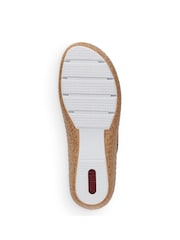 Rieker Womens Blue Hook & Loop Shoes - Image 4 of 4