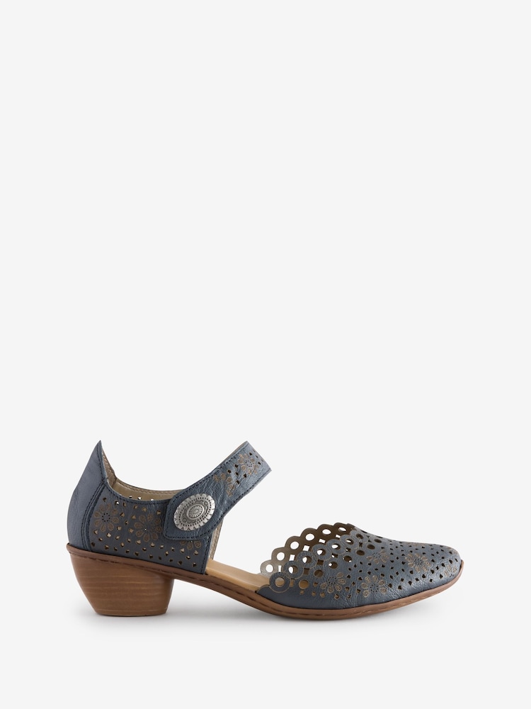 Rieker Womens Blue Hook & Loop Shoes - Image 1 of 1