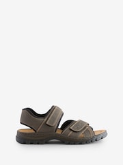 Rieker Mens Hook & Loop Brown sandals - Image 1 of 1