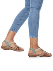 Rieker Womens Green Elasticated Shoes - Slika 1 iz 6
