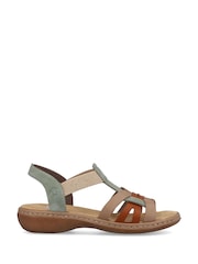 Rieker Womens Green Elasticated Shoes - Slika 2 iz 6
