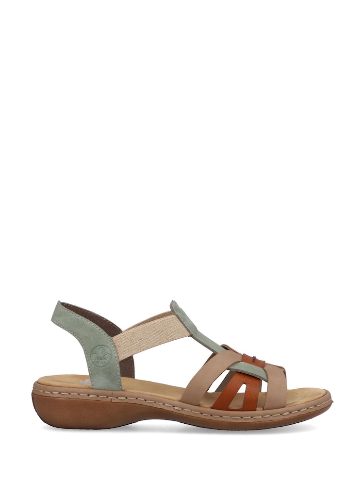 Rieker Womens Green Elasticated Shoes - Slika 2 iz 6