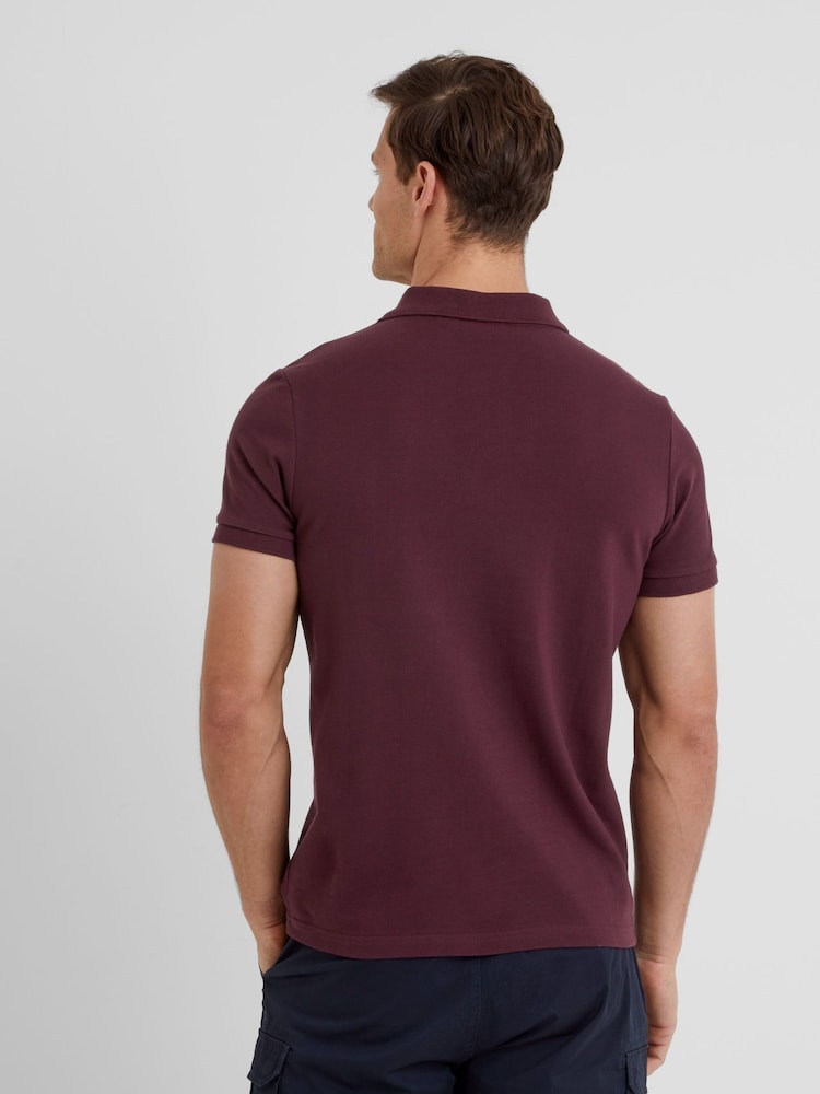 Tog 24 Purple Mens Braunton 100% Cotton Polo Shirt - Image 3 of 6