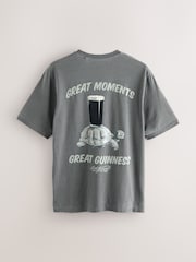 Grey Washed Relaxed Fit Guinness Licence T-Shirt - Image 6 of 8