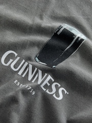 Grey Washed Relaxed Fit Guinness Licence T-Shirt - Image 8 of 8