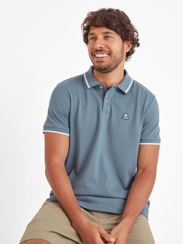 Tog 24 Blue Mens Binsoe Polo Shirt - Image 4 of 6