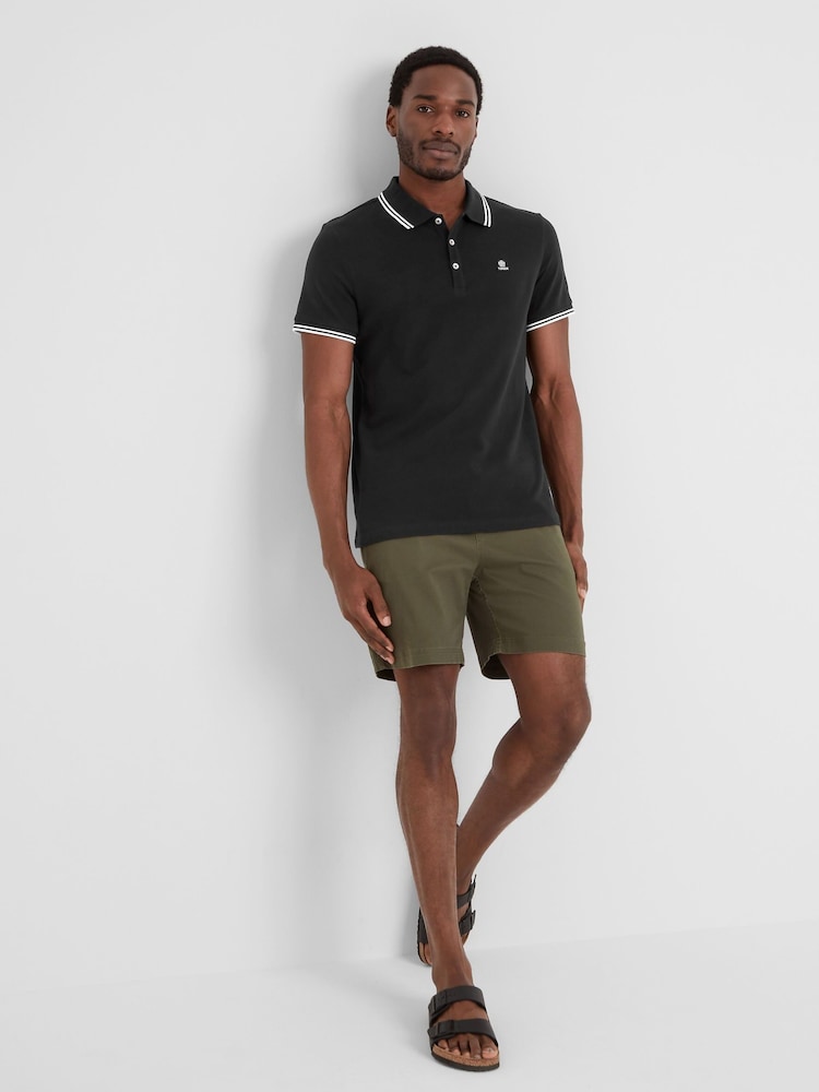Tog 24 Black Mens Biston 100% Cotton Polo Shirt - Image 1 of 6