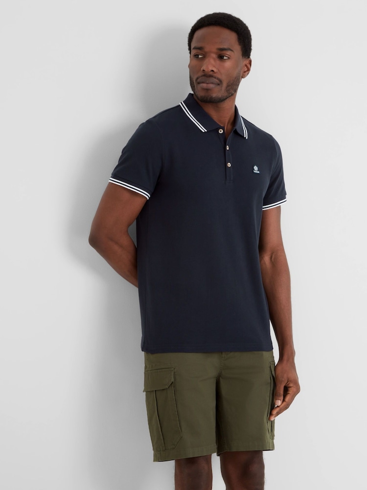 Tog 24 Blue Mens Biston 100% Cotton Polo Shirt - Image 4 of 6