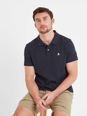 Tog 24 Blue Mens Braunton 100% Cotton Polo Shirt - Image 4 of 6