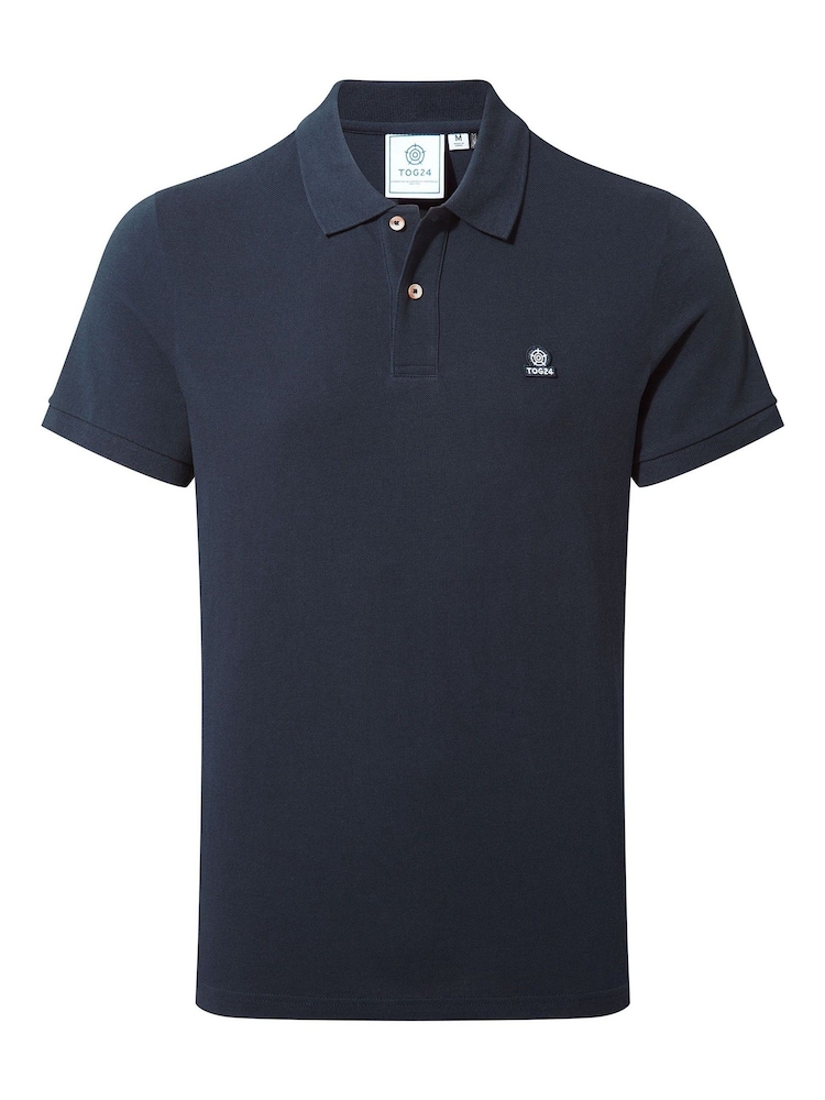 Tog 24 Blue Mens Braunton 100% Cotton Polo Shirt - Image 6 of 6