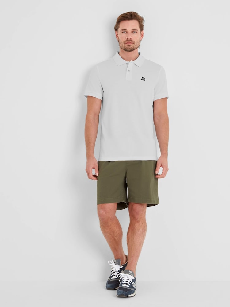 Tog 24 White Mens Braunton 100% Cotton Polo Shirt - Image 1 of 6