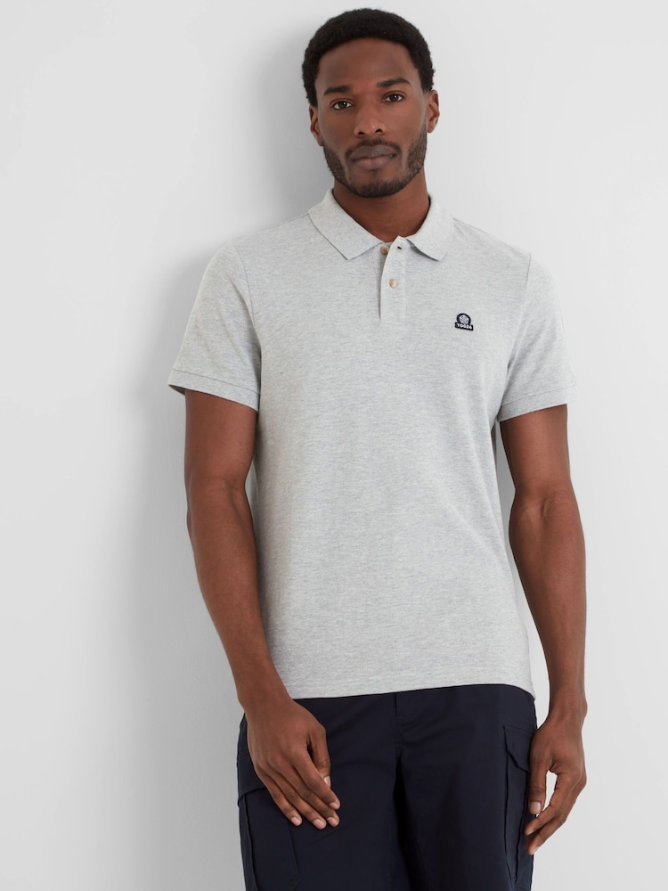 Tog 24 Grey Mens Braunton 100% Cotton Polo Shirt - Image 3 of 5