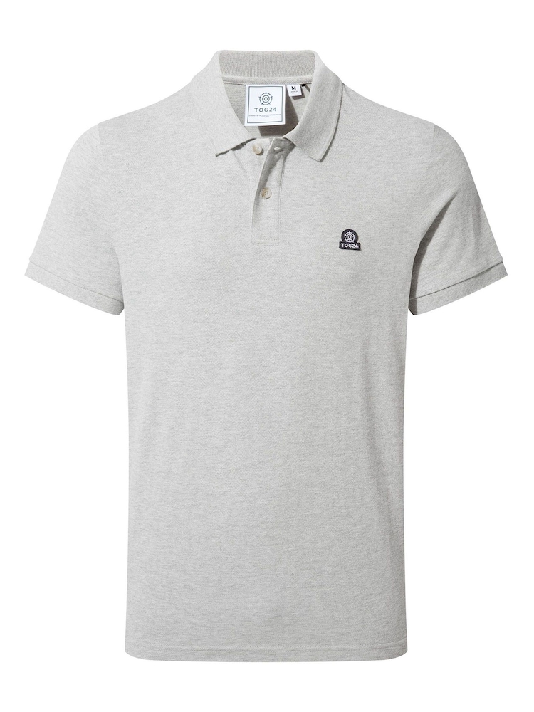 Tog 24 Grey Mens Braunton 100% Cotton Polo Shirt - Image 5 of 5