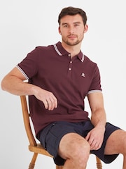 Tog 24 Purple Mens Biston 100% Cotton Polo Shirt - Image 4 of 6
