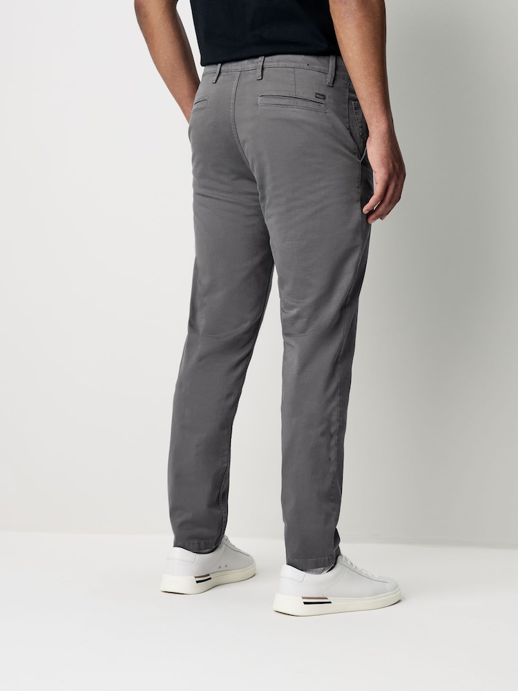 BOSS Grey Regular Fit Trousers - Image 2 of 6