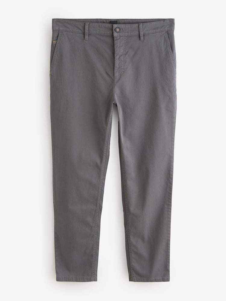 BOSS Grey Regular Fit Trousers - Image 6 of 6
