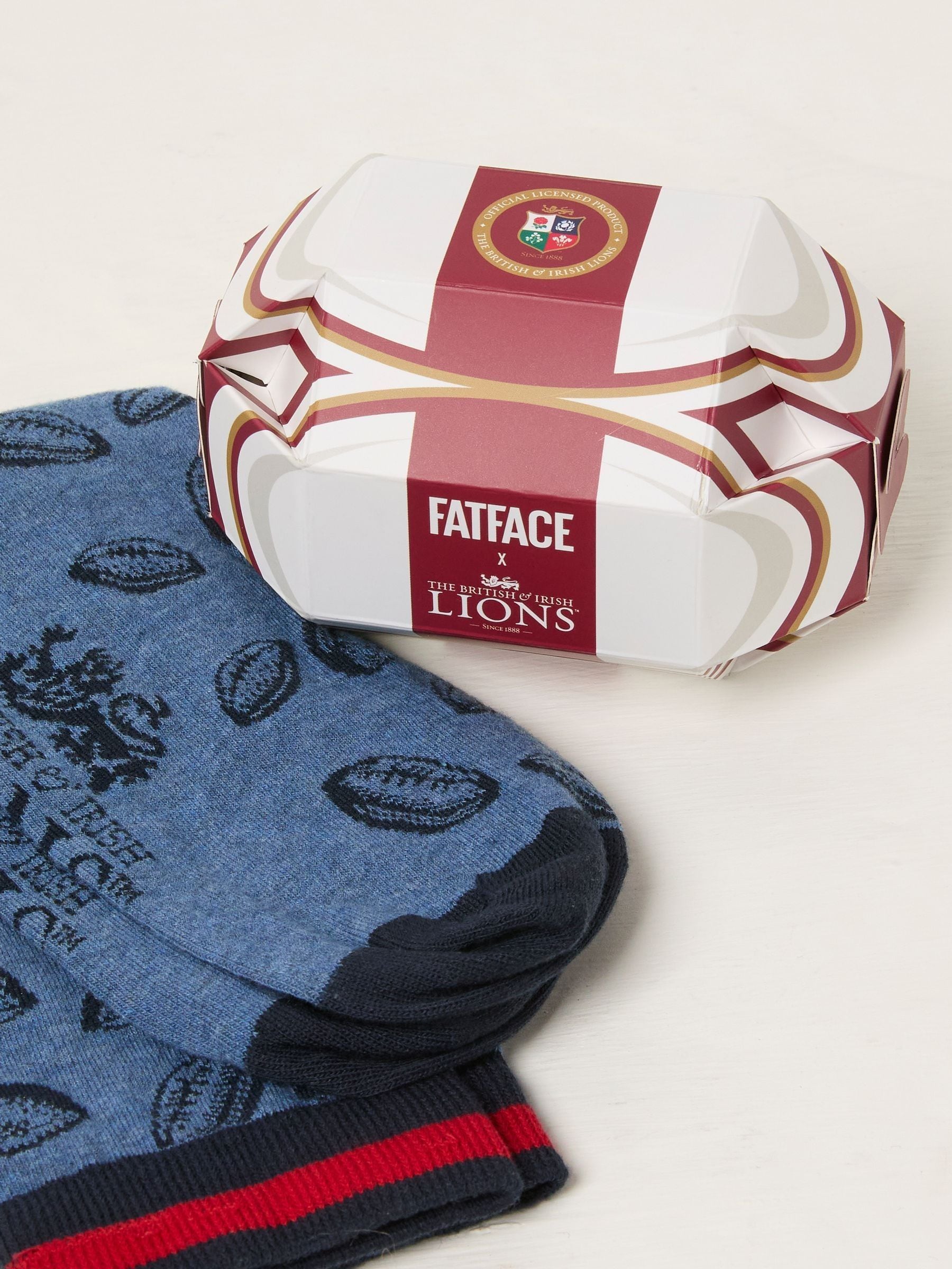 Buy Navy Lions Tour Socks in a Box from Next USA