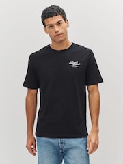 Black/Grey/White Graphic Print T-Shirts 3 Pack - Image 3 of 12