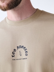 Stone Relaxed Fit Long Sleeve Graphic T-Shirt - Image 5 of 9