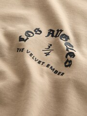 Stone Relaxed Fit Long Sleeve Graphic T-Shirt - Image 8 of 9