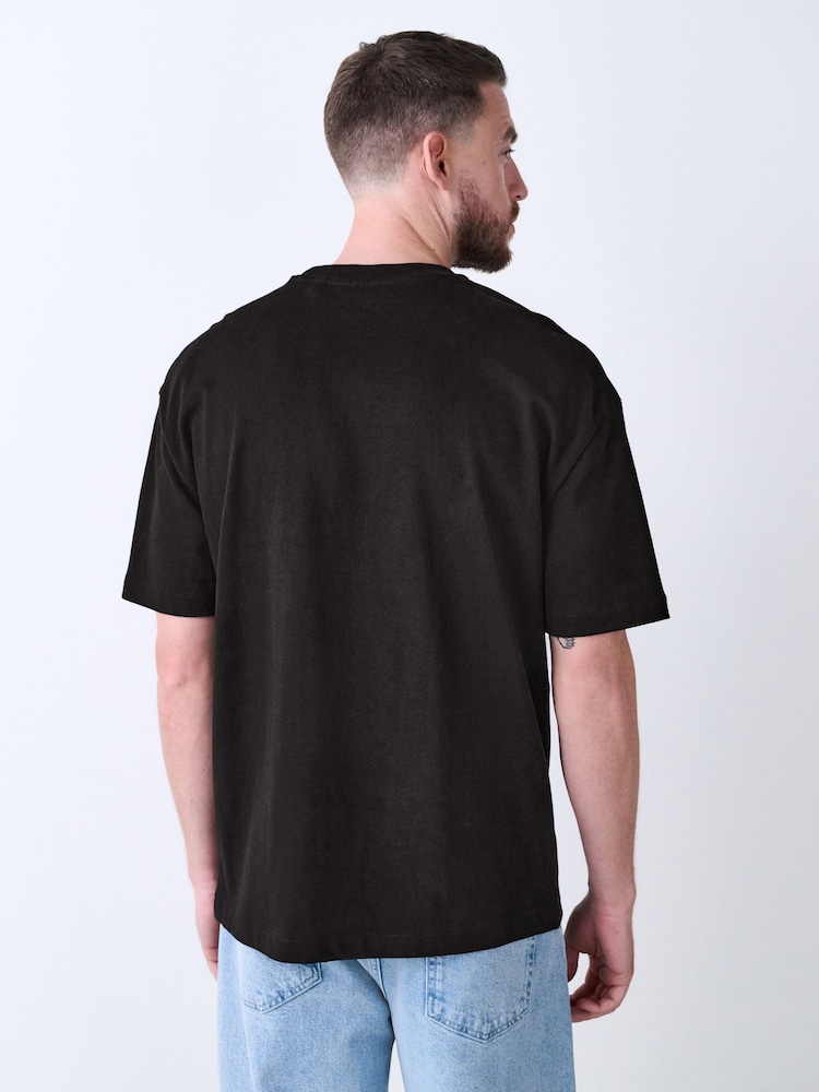 Black Nirvana Relaxed Fit Band Graphic Print T-Shirt - Image 2 of 7 Black Nirvana Relaxed Fit Band Graphic Print T-Shirt - Image 2 of 7