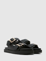 Schuh Tabs Buckle Brown Sandals - Image 2 of 4