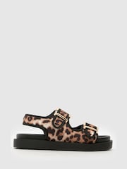 Schuh Tabs Buckle Brown Sandals - Image 1 of 4