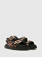 Schuh Tabs Buckle Brown Sandals - Image 2 of 4