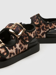 Schuh Tabs Buckle Brown Sandals - Image 4 of 4