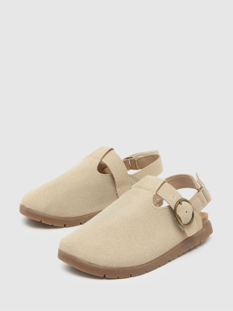 Schuh Trace Buckle Brown Clogs - Image 2 of 4